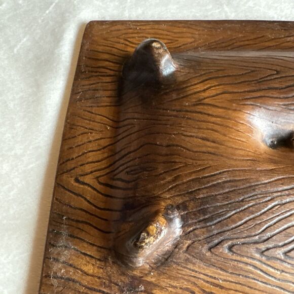 VINTAGE TREASURE CRAFT ASHTRAY LARGE GREEN - Picture 11 of 14